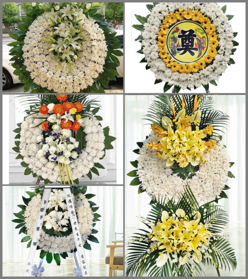 山西运城夏县瑶峰镇裴裴岭村花圈速递